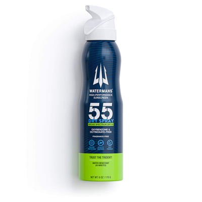 Dry Spray SPF 55 Sunscreen Bottle | Reef-Safe Formula | Watermans