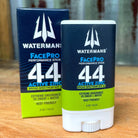 Watermans FacePro Stick SPF 44 displayed upright, cap removed